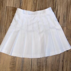 American Apparel White Skater Skirt